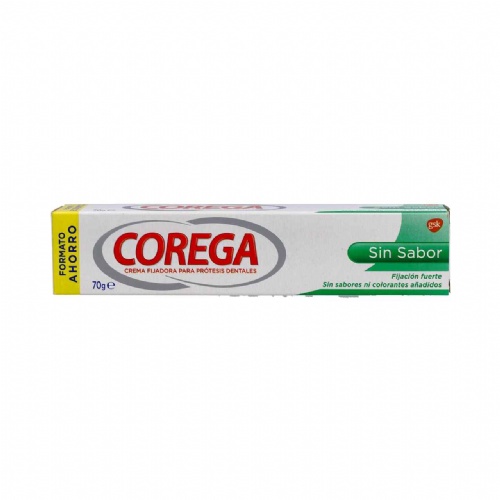 Corega crema extra fuerte sin sabor - adhesivo protesis dental (70 g)