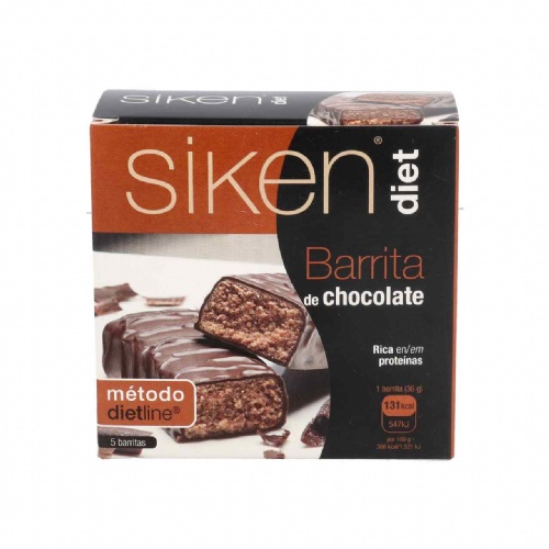 Siken diet barrita chocolate (5 barritas 36 g)