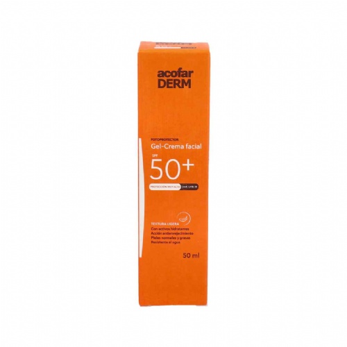 Acofarderm spf 50+ gel crema facial tacto ligero (50 ml)