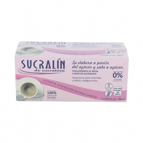 Sucralin de sucralosa endulzante (50 sobres)