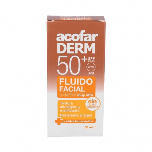 Acofarderm spf 50+ fluido facial (1 envase 50 ml)