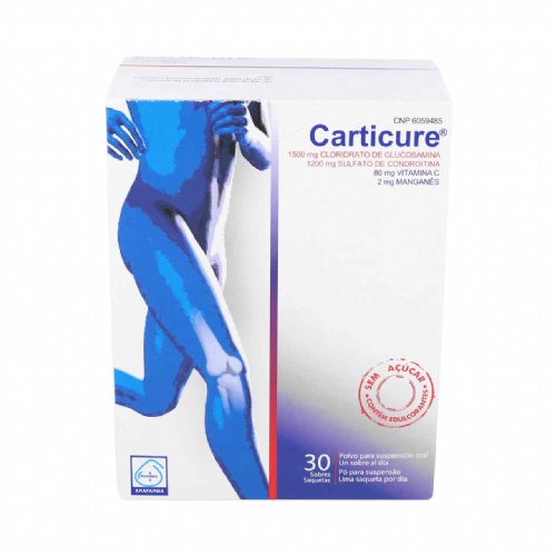 Carticure polvo para suspension oral - condroitina + glucosamina (30 sobres)