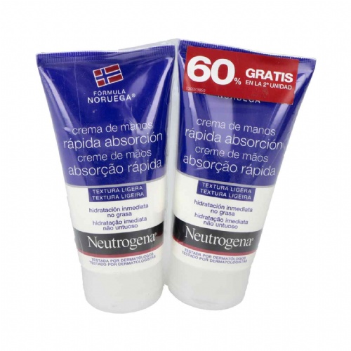 Neutrogena formula noruega crema de manos rapida absorcion (2 unidades 75 ml)