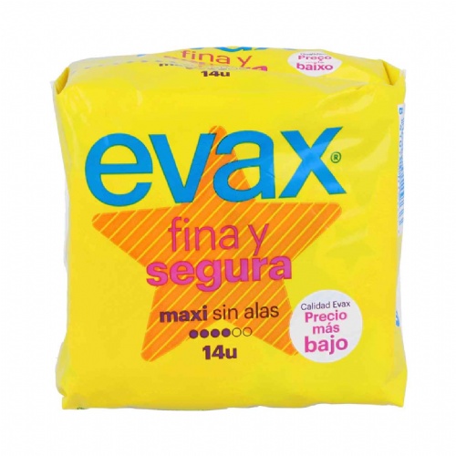 Compresas higienicas femeninas - evax fina y segura (maxi 13 compresas)