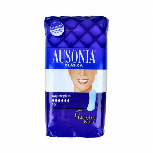 Compresas higienicas femeninas - ausonia (noche superplus 10 u)