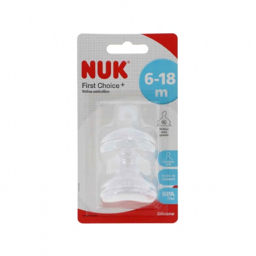 Tetina silicona anticolico - nuk first choice+ (t-2 xl 2 tetinas)