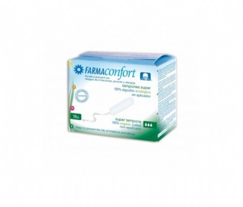 Tampones digital algodon - farmaconfort (super 18 u)