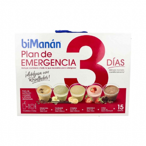 Bimanan plan emergencia 3 dias  15 sobres 44 g