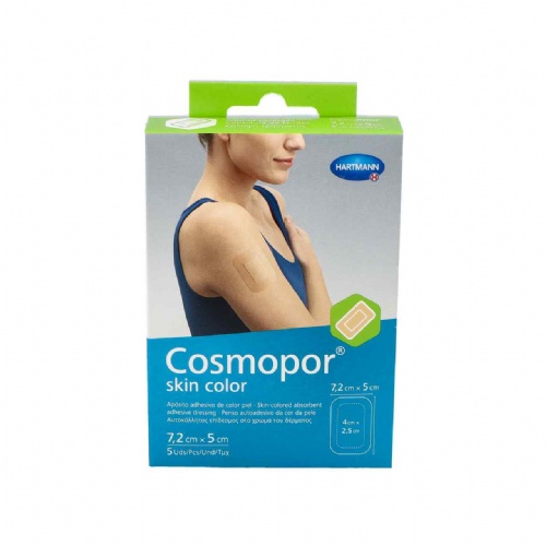 Cosmopor skin color - aposito esteril (5 unidades 7,2 cm x 5 cm)