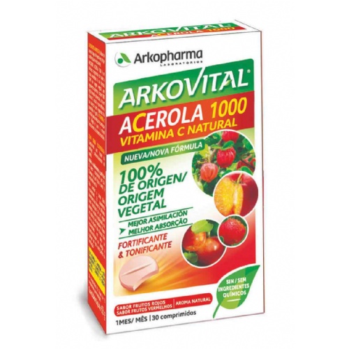 Arkovital acerola 1000 vitamina c (30 comprimidos)