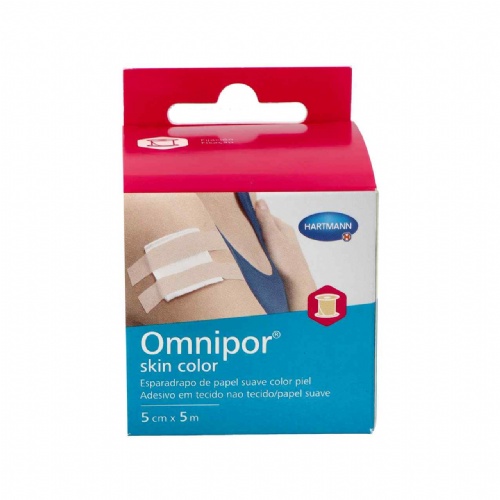 Esparadrapo hipoalergico - omnipor skin color (1 unidad 5 m x 5 cm)