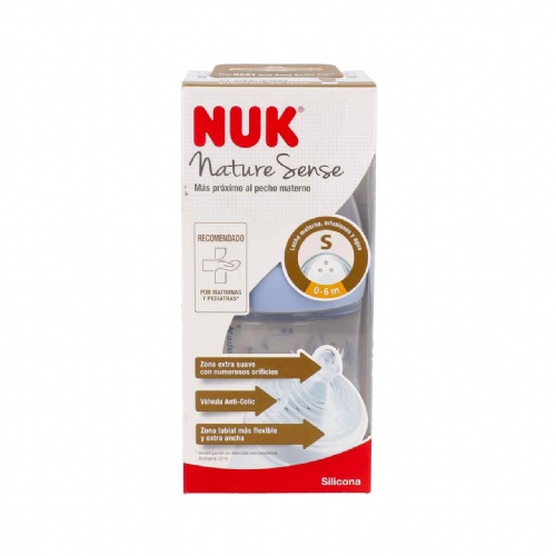 Biberon pp silicona - nuk nature sense (1s 150 ml)