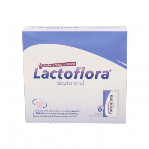 Lactoflora suero oral (6 sobres duocam sabor frutas del bosque)