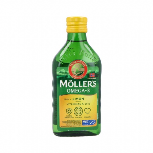 Aceite de higado de bacalao moller´s 1 envase 250 ml sabor limon - moller´s