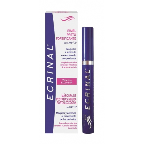 Ecrinal mascara de pestañas negra fortalecedora (1 envase 7 ml)