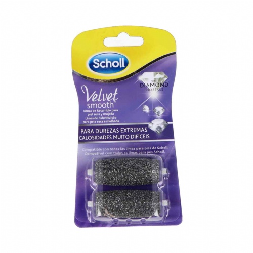 Scholl velvet smooth - diamond crystals limas de recambio (2 u dureza extrema)