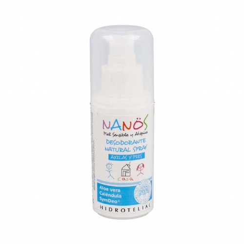 Hidrotelial nanos desodorante natural spray - axilas y pies (1 envase 75 ml)