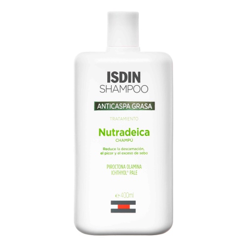 Isdin shampoo anticaspa grasa nutradeica (1 envase 400 ml)