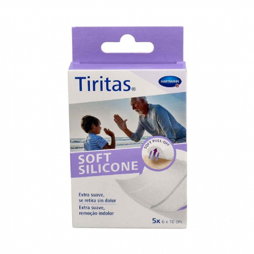 Tiritas soft silicone - aposito adhesivo (5 u 6 x 10 cm)