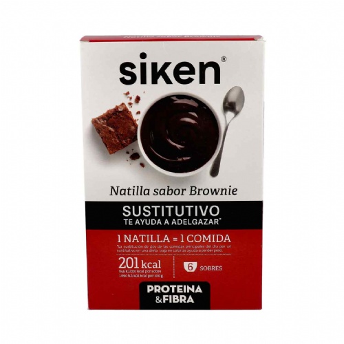 Siken protein sustitutive natilla (brownie 6 sobres)