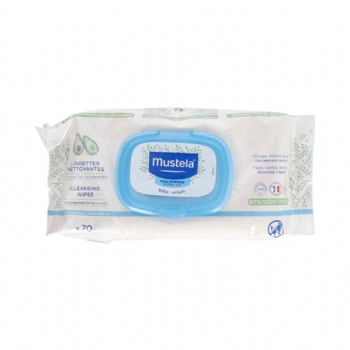 Mustela toallitas limpiadoras con perfume (70 toallitas recambio)