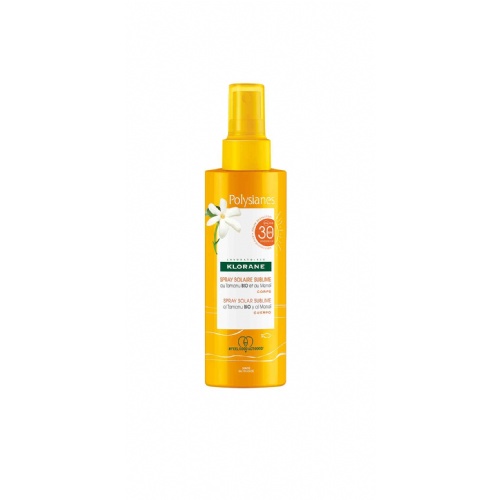 Klorane polysianes al tamanu bio y al monoï - spray solar sublime spf 30 cuerpo (1 envase 200 ml)