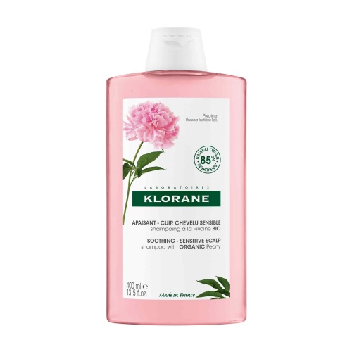 Klorane champu a la peonia bio (1 envase 400 ml)