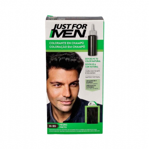 Just for men colorante en gel (1 envase 66 ml tono negro)