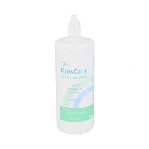 Ojoscalm lentes de contacto blandas - solucion unica (360 ml)