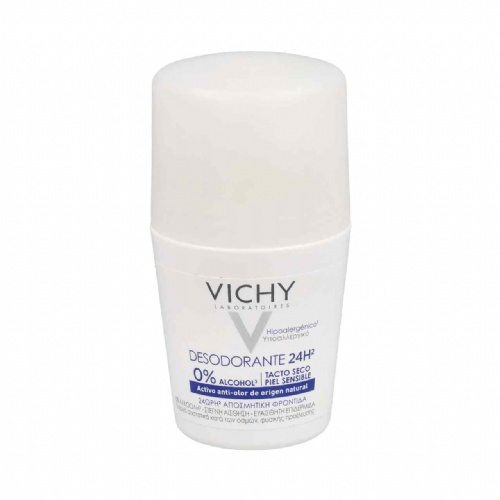 Desodorante 24 h sin sales de aluminio - vichy (roll on 50 ml)