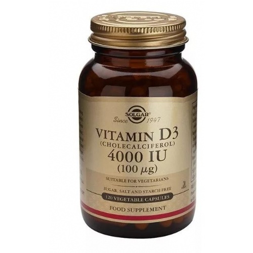 Solgar vitamina d3 4000 ui 100 mcg 120 caps veg