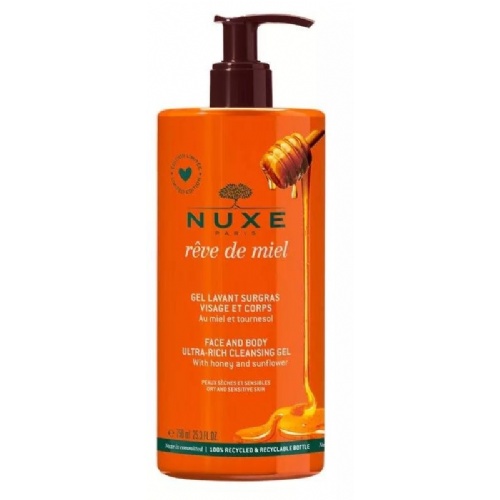 Nuxe reve de miel gel lavant surgras 750 ml