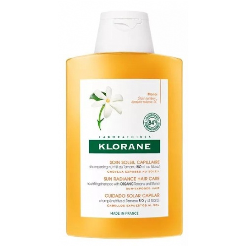 Klorane polysianes al tamanu bio y al monoï champu nutritivo (1 envase 200 ml)