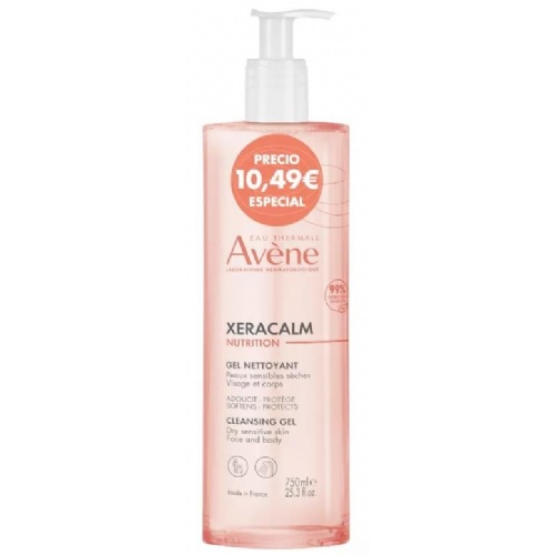 Avene xeracalm nutricion gel limpiador (1 envase 500 ml)