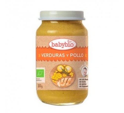 Babybio potito verduras pollo 200g