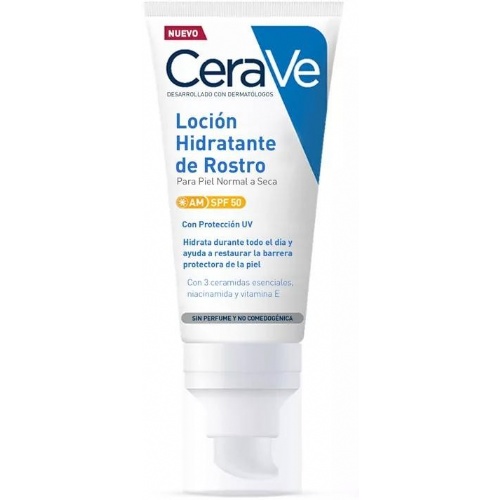 Cerave locion hidratante de rostro spf 50 (1 tubo 52 ml)