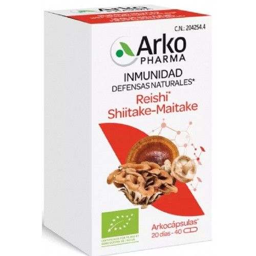 Arkocapsulas reishi shiitake maitake bio (40 capsulas)