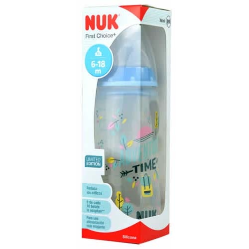 Biberon fc+ silicona - nuk hello adventure (6-18 xl 360 ml)