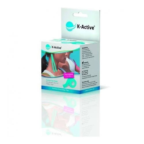 K-active kinesiology tape - vendaje muscular (azul 5 m x 5 cm)