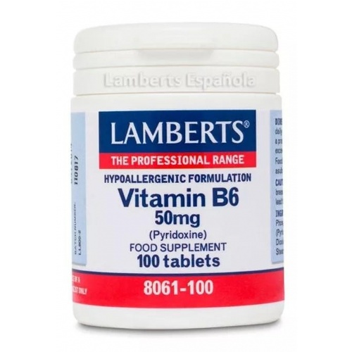 Lamberts vitamina b6 50 g 100 comp 8061-