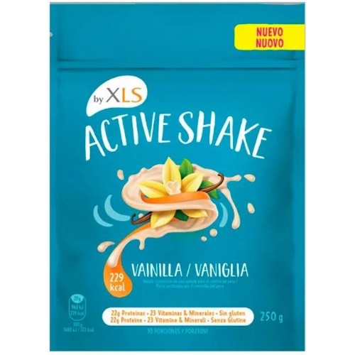 Active shake by xls batido sustitutivo polvo (1 envase 250 g sabor vainilla)