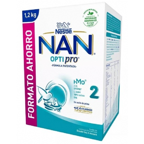 Nan optipro 2 leche de continuacion (2 envases 600 g pack ahorro)