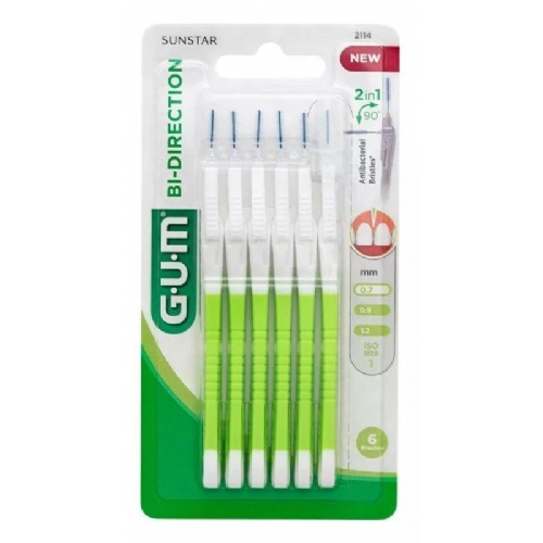 Cepillo interdental - gum 2114 bi-direction (0.7 mm 6 u)