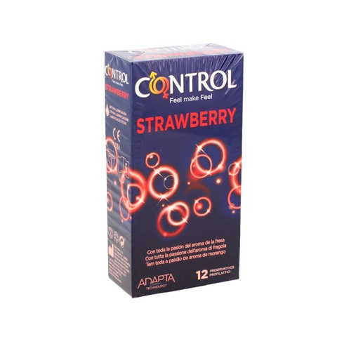 Control strawberry - preservativos (12 u)