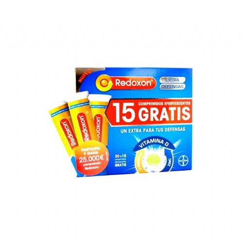 Redoxon extra defensas promo 30  15 comp gratis