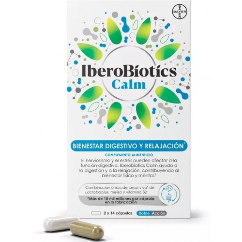 Iberobiotics calm (14 capsulas verdes + 14 capsulas blancas)