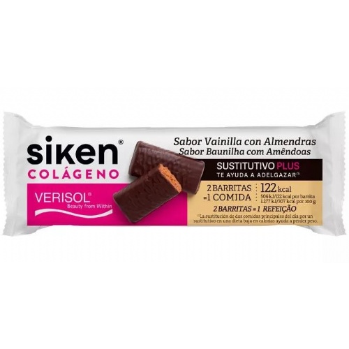 Siken sustitutivo colageno barrita (1 barrita 40 g sabor vainilla)