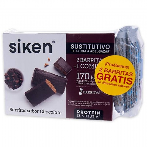 Siken barritas choco 8 u