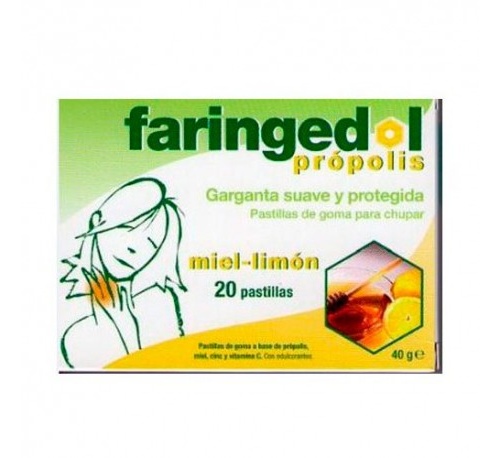 Faringedol pastillas de goma (20 g miel limon 20 u)