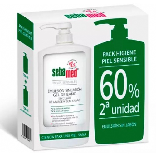 Sebamed duplo emulsion s/ jabon 2u60% 750 ml